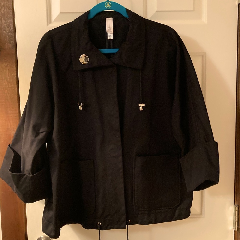 Marla Wynne black oversized jacket